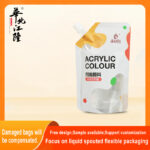 Pigment spout stand-up pouch