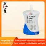 Pigment spout stand-up pouch