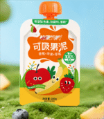 Fruit puree spout packaging bag